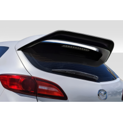 2010-2013 Mazda Mazdaspeed 3 Duraflex Pacer Rear Wing Spoiler Extension - 1 Piece image - 1