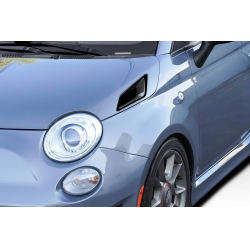 2012-2019 Fiat 500 Abarth Duraflex Kima Hood Side Vents - 2 Pieces image - 1