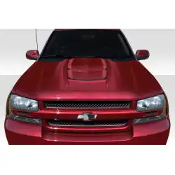 2002-2008 Chevrolet Trailblazer ZR1 V2 Look Hood - 1 Piece image - 1