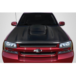 2002-2008 Chevrolet Trailblazer Carbon Creations ZR1 V2 Look Hood - 1 Piece image - 1