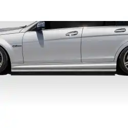 2008-2014 Mercedes Benz C Class W204 Radian Side Skirt Rocker Panel Splitters - 2 Pieces image - 1