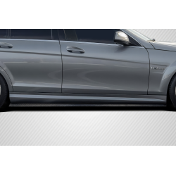2008-2014 Mercedes Benz C Class W204 Carbon Creations Radian Side Skirt Rocker Panel Splitters - 2 Pieces image - 1
