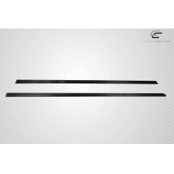 2008-2014 Mercedes Benz C Class W204 Carbon Creations Radian Side Skirt Rocker Panel Splitters - 2 Pieces image - 2