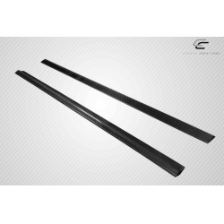 2008-2014 Mercedes Benz C Class W204 Carbon Creations Radian Side Skirt Rocker Panel Splitters - 2 Pieces image - 3