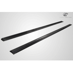 2008-2014 Mercedes Benz C Class W204 Carbon Creations Radian Side Skirt Rocker Panel Splitters - 2 Pieces image - 4