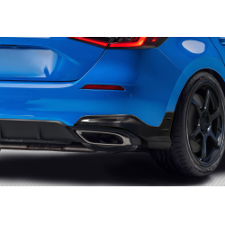 2022-2024 Honda Civic HB Carbon Creations Merella Rear Lip Add on Spoilers - 2 Pieces image - 1