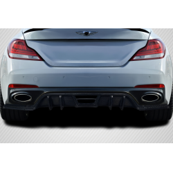 2019-2023 Genesis G70 Carbon Creations Meller Rear Diffuser - 3 Piece image - 1