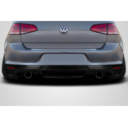 2015-2021 Volkswagen Golf / GTI Carbon Creations Verella Rear Diffuser - 1 Piece image - 1