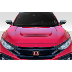 2016-2021 Honda Civic Duraflex V2 Type R Look Hood - 1 Piece image - 1