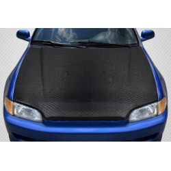1992-1995 Honda Civic 2DR / HB Carbon Creations Geo6ix Dritech OEM Look Hood - 1 Piece image - 1