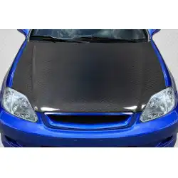 1999-2000 Honda Civic Geo6ix Dritech OEM Look Hood - 1 Piece image - 1