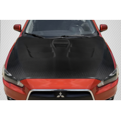 2008-2017 Mitsubishi Lancer / Lancer Evolution 10 Lancer Carbon Creations Geo6ix Dritech GT Concept Hood - 1 Piece image - 1