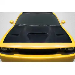 2008-2023 Dodge Challenger Geo6ix Dritech Hellcat Look Hood - 1 Piece image - 1