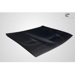 2008-2023 Dodge Challenger Carbon Creations Geo6ix Dritech Hellcat Look Hood - 1 Piece image - 4