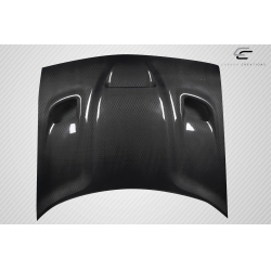 2008-2023 Dodge Challenger Carbon Creations Geo6ix Dritech Hellcat Look Hood - 1 Piece image - 5