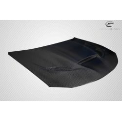 2015-2023 Dodge Charger Carbon Creations Geo6ix Dritech Hellcat Look Hood - 1 Piece image - 4