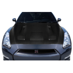 2009-2016 Nissan GT-R R35 Carbon Creations Geo6ix GT2 Hood - 1 Piece image - 1