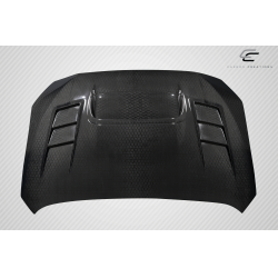 2015-2021 Subaru WRX Carbon Creations Geo6ix C-1 Hood - 1 Piece image - 5