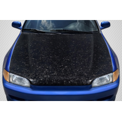 1992-1995 Honda Civic 2DR / HB Carbon Creations AeroForge Dritech OEM Look Hood - 1 Piece image - 1