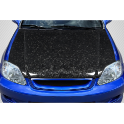 1999-2000 Honda Civic Carbon Creations AeroForge Dritech OEM Look Hood - 1 Piece image - 1