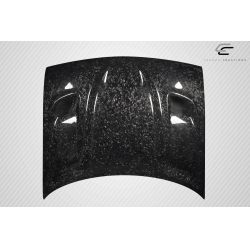 2008-2023 Dodge Challenger Carbon Creations AeroForge Dritech Hellcat Look Hood - 1 Piece image - 5