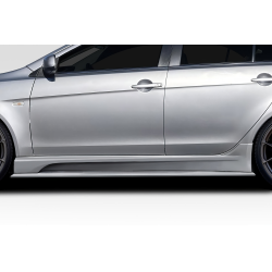 2008-2017 Mitsubishi Lancer / Lancer Evolution 10 Duraflex Vantix Side Skirt Rocker Panel Splitters - 2 Pieces image - 1