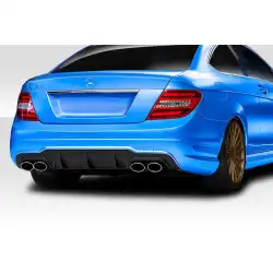 2012-2014 Mercedes C Class / C63 W204 C63 Look Rear Diffuser - 1 Piece ( For AMG Bumper only) (S) image - 3