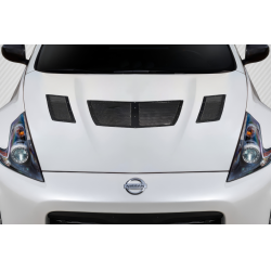 2009-2020 Nissan 370Z Z34 Carbon Creations GT1 Hood Vents - 3 Piece image - 1