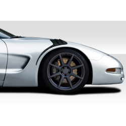 1997-2004 Chevrolet Corvette C5 Duraflex GT3RS Look Front Fenders ( +25MM )- 2 Pieces image - 1