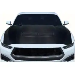 2024-2025 Ford Mustang GT OEM Look Carbon Fiber Hood image - 2