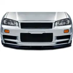 1999-2002 Nissan Skyline R34 GT-R OEM Look Front Lip Spoiler Air Dam - 1 Piece image - 1