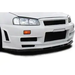 1999-2002 Nissan Skyline R34 GT-R OEM Look Front Lip Spoiler Air Dam - 1 Piece image - 3