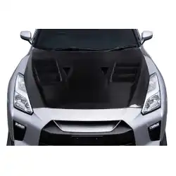 2017-2023 Nissan GT-R R35 TS-1 Hood - 1 Piece image - 1