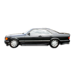 1981-1991 Mercedes S Class W126 2DR Duraflex AMG Look Side Skirts Rocker Panels - 4 Piece image - 1
