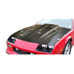 1982-1992 Chevrolet Camaro Carbon Creations Cowl Hood - 1 Piece image - 1