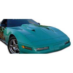 1985-1996 Chevrolet Corvette C4 Duraflex Twin Turbo Hood - 1 Piece image - 1