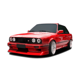 1984-1991 BMW 3 Series E30 2DR 4DR Duraflex Evo Look Front Bumper - 1 Piece image - 3