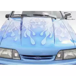 1987-1993 Ford Mustang 2" Cowl Hood - 1 Piece image - 10