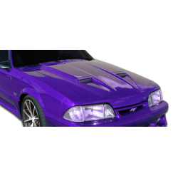 1987-1993 Ford Mustang Duraflex Mach1 Hood - 1 Piece image - 1
