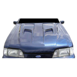 1987-1993 Ford Mustang Duraflex Mach 2 Hood - 1 Piece image - 1