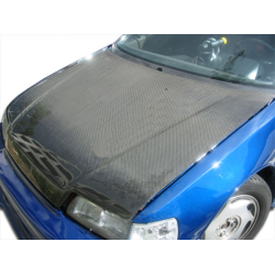 1988-1991 Honda Civic HB CR-X Carbon Creations OEM Look Hood - 1 Piece image - 1