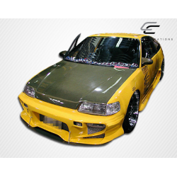 1988-1991 Honda Civic HB CR-X Carbon Creations OEM Look Hood - 1 Piece image - 7