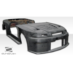 1989-1994 Nissan Skyline 2DR R32 Duraflex R34 GTR500 Conversion Side Skirts Rocker Panels - 2 Piece (S) image - 6