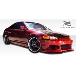 1992-1995 Honda Civic 2dr / 4DR Duraflex B-2 Side Skirts Rocker Panels - 2 Piece image - 4