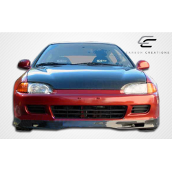1992-1995 Honda Civic 2DR / HB Carbon Creations Spoon Style Front Lip Under Spoiler Air Dam - 1 Piece image - 2