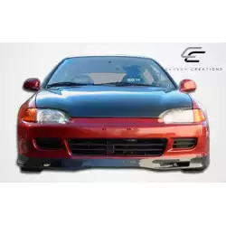 1992-1995 Honda Civic 2DR / HB Spoon Style Front Lip Under Spoiler Air Dam - 1 Piece image - 2