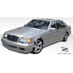 1992-1999 Mercedes S Class W140 Duraflex W-1 Side Skirts Rocker Panels (short wheelbase) - 2 Piece image - 3