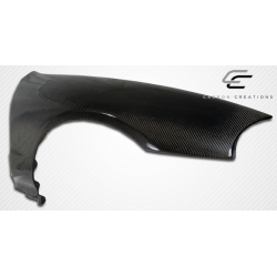 1993-1997 Honda Del Sol Carbon Creations OEM Look Fenders - 2 Piece image - 4