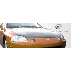 1993-1997 Honda Del Sol Carbon Creations Dritech OEM Look Hood - 1 Piece image - 2
