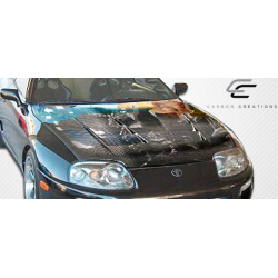 1993-1998 Toyota Supra Carbon Creations TS-1 Hood - 1 Piece image - 3